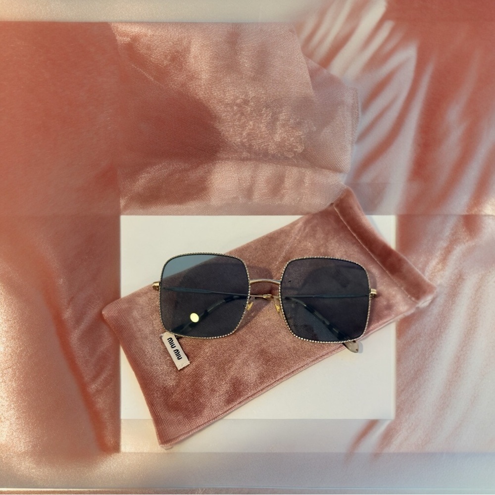 Miu Miu square embellished sunglasses NWOT